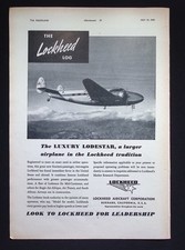 Original 1940 Advert Lockheed