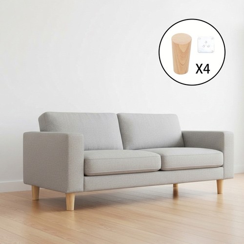 Oak wooden furniture legs set - oak,