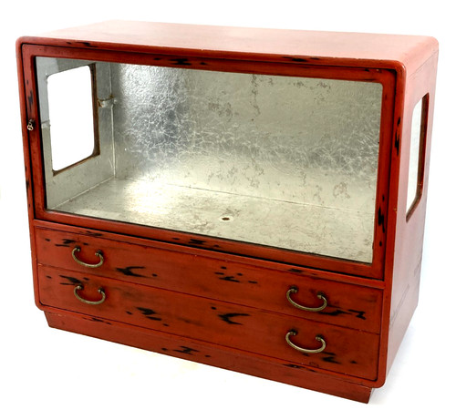 Vintage japanese wooden tansu - japanese,
