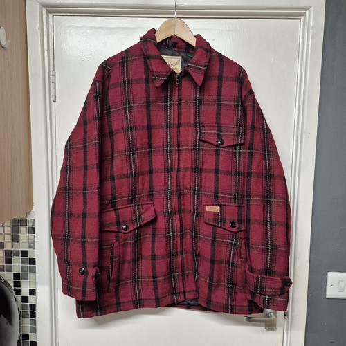 Vintage woolrich red black - vintage,