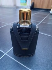 Vintage Glass Hip Flask With