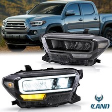 Fits Toyota Tacoma 2016-2023 VLAND LED Headlights LED DRL Front Lamps Left+Right