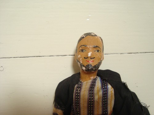 Antique plaster headed doll - antique,