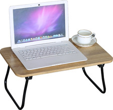 Foldable Laptop Bed Table Dinner Lap Tray Portable Breakfast Work Desk Stand