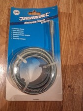 Silverline Wastepipe Cleaner  For Clearing Blocked Waste Pipes 633481 6mm x 1.8m