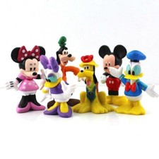 Mickey Mouse Clubhouse Minnie Donald Figure Toys Cake Toppers 6Pcs
