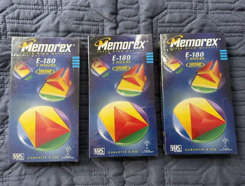 Memorex 180 vhs recordable - memorex,
