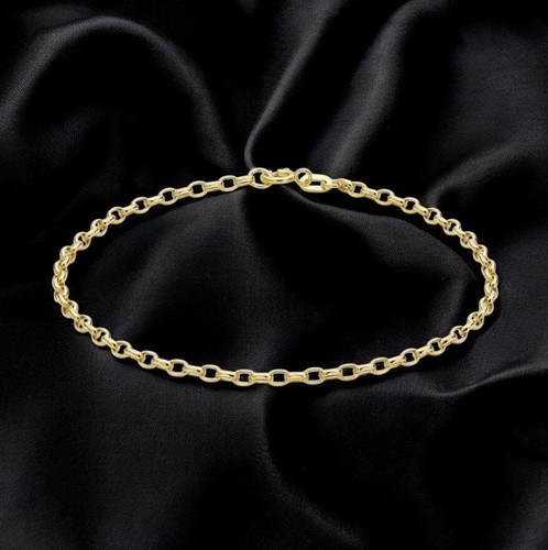 9ct oval belcher bracelet - 9ct,