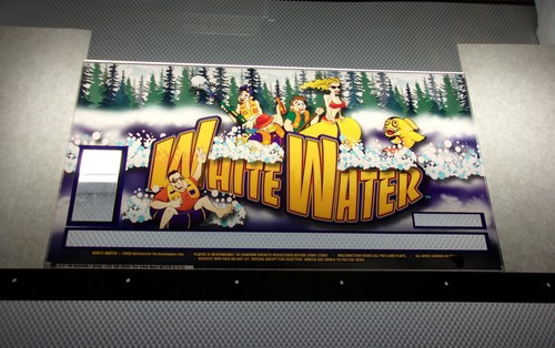White water slot machine - white,