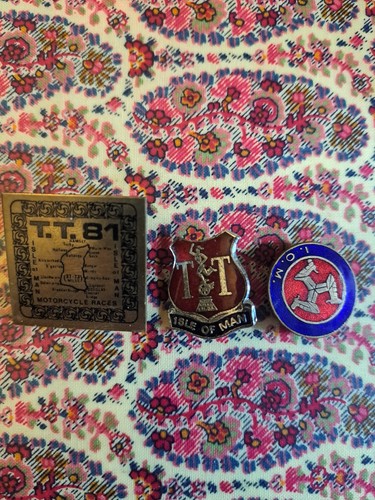 Isle man tt - isle, enamel