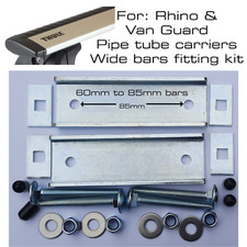 Rhino Van Pipe Tube Carrier Thule WingBar compatible WIDE CLAMP KIT  82mm
