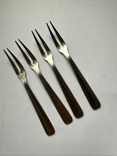 4x Escargot Forks Stainless
