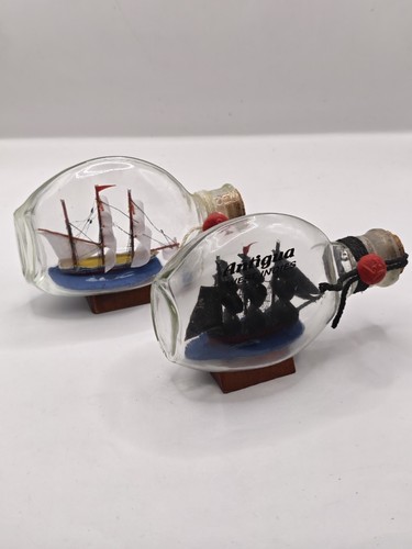 Pair miniature ship - pair, in