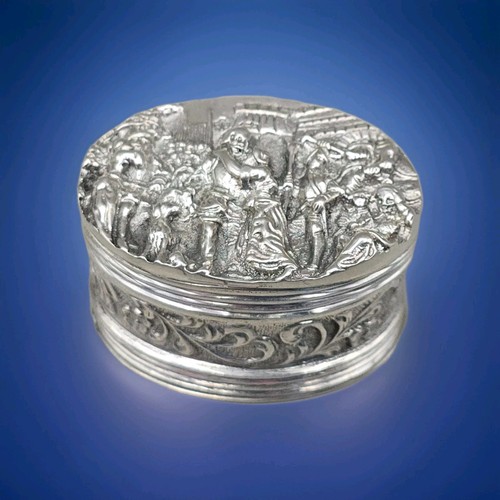 Antique dutch silver snuff box - dutch,