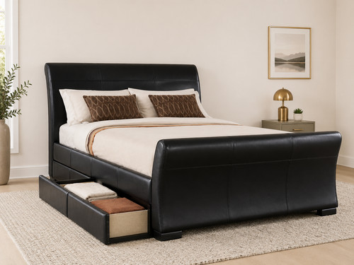 Storage drawer bed sleigh - drawer,