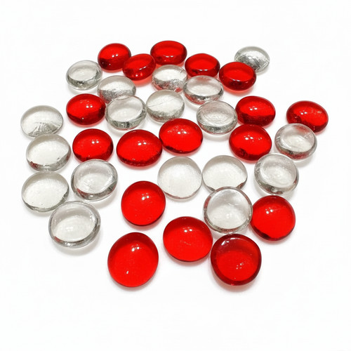 Glass pebbles vase wedding - glass,