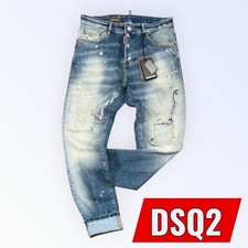 DSQ2 Slim Fit Cool Guy Men's Stretchy Washed Ripped Blue Diesel Jeans