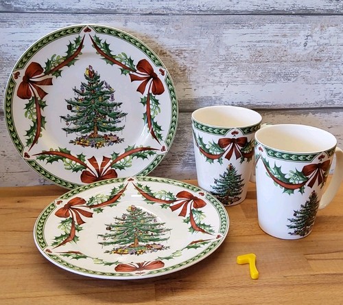 Spode christmas plates 24cm - christmas,