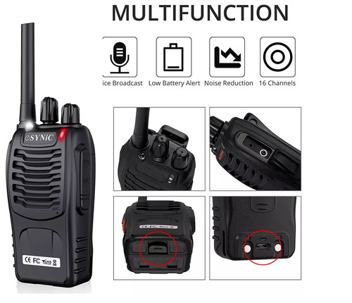 Esynic 2pcs walkie talkies - 2pcs,