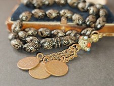 Old Antique Black Coral silver