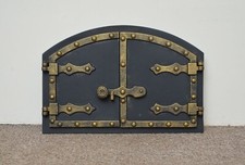 52.5 x 35.4 cm cast iron fire door clay bread oven doors pizza