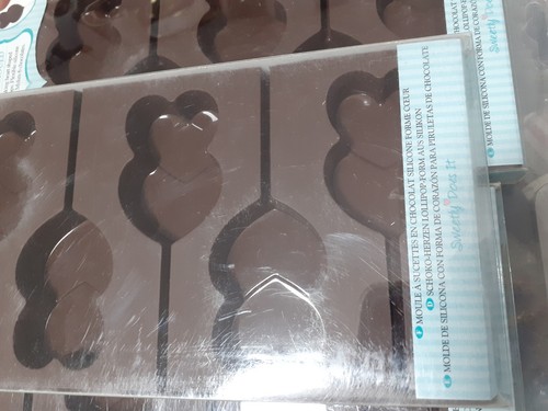 Silicone chocolate lollipop - chocolate,