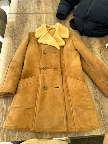 Real sheepskin men brown - sheepskin, men's