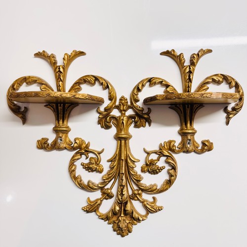 Vintage large ornate gold - ornate,