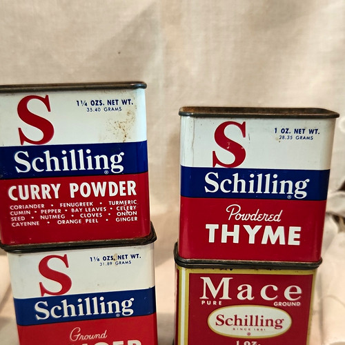 Schilling vintage spice tin - schilling,