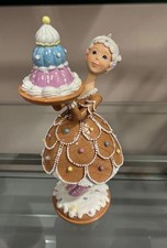Cupcakes & Cashmere Christmas gingerbread cake lady ornament decor - New