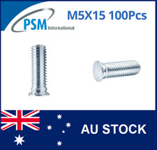 SELF CLINCHING STUD M5 X 15 STEEL ZINC PLATED PSM09183 PSM PFHM515Z X100