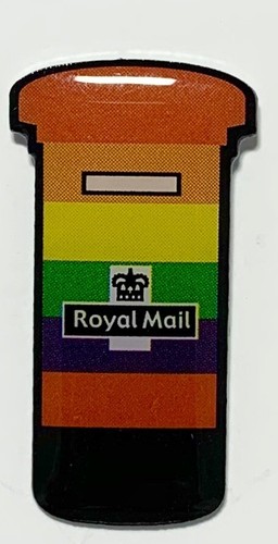 Royal mail rainbow pin - rainbow,