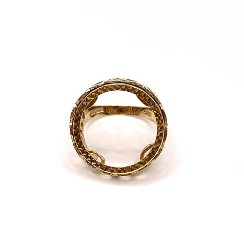 Full sovereign mount ring - ring, 9ct