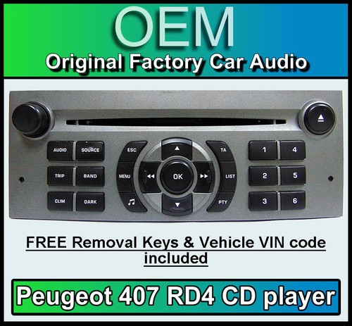 Peugeot 407 car stereo - , cd