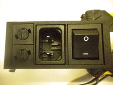 Bulgin Fused Mains Input Switch - Snap in - IEC Inlet 2 pin - New