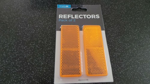 Orange amber self adhesive - 2x, orange/amber