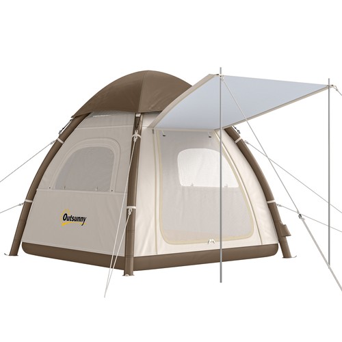 Inflatable camping tent with - inflatable,