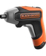 Black & Decker 3.6v Cordless Li-Ion Rapid Screwdriver, 10x Bits & Case, BCF611CK