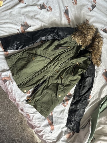 Primark green coat size - green,