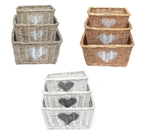 Heart full wicker willow - full,