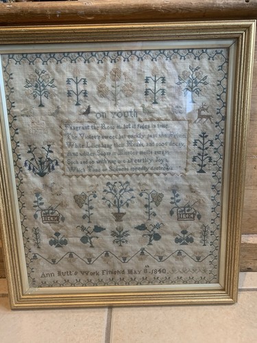 19th century sampler - 19th,