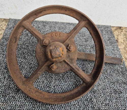Vintage cast iron cart - vintage, wheel
