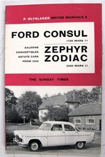 FORD Consul Zephyr Zodiac Car Manual Handbook OLYSLAGER 1961 #5