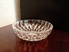 Vintage Soviet crystal bowl USSR 1970 Plate dish Salad Candy Christmas Advent