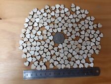 200x Mini Wooden Heart shapes