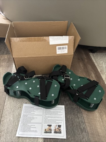 Lawn aerator shoes with double - aerator,