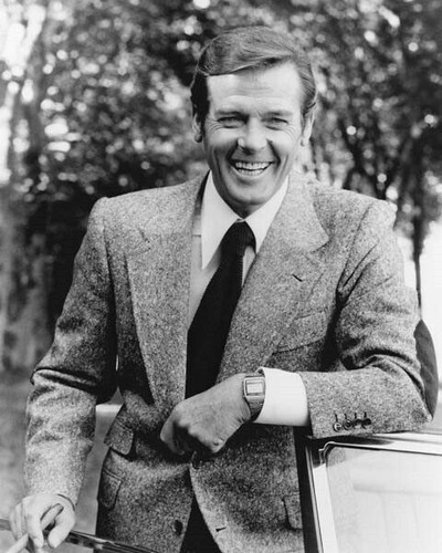 Roger moore shows off - roger, seiko