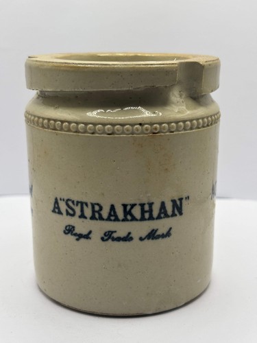 Old stoneware caviar jar