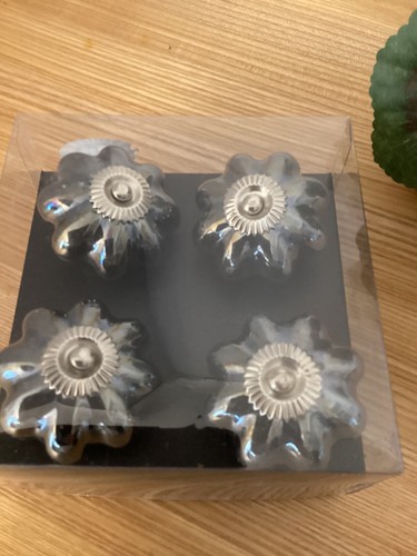 Ceramic furniture knobs - knobs, dark