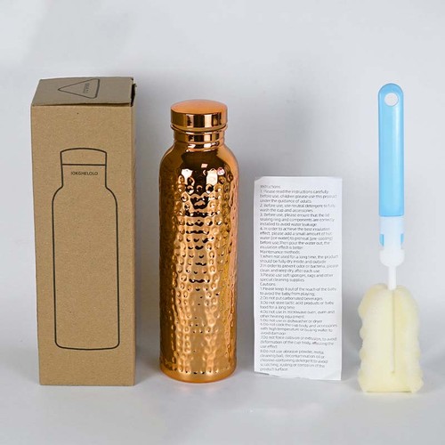 800ml pure copper water bottle - water,
